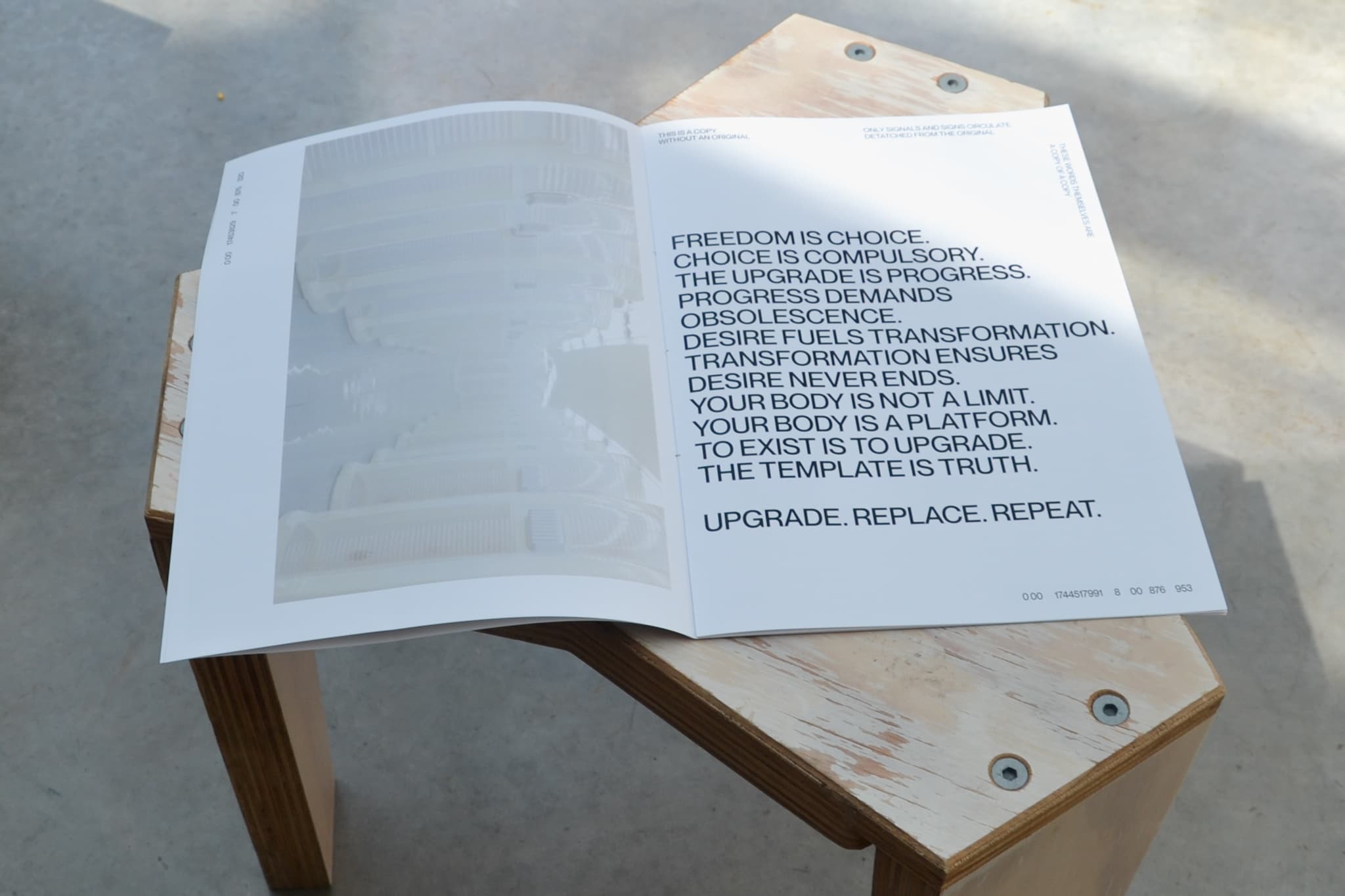 Publication — text spread